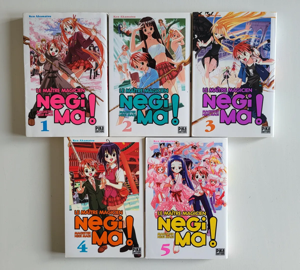 Negima : Tome 1 À 5 (Manga De Ken Akamatsu)