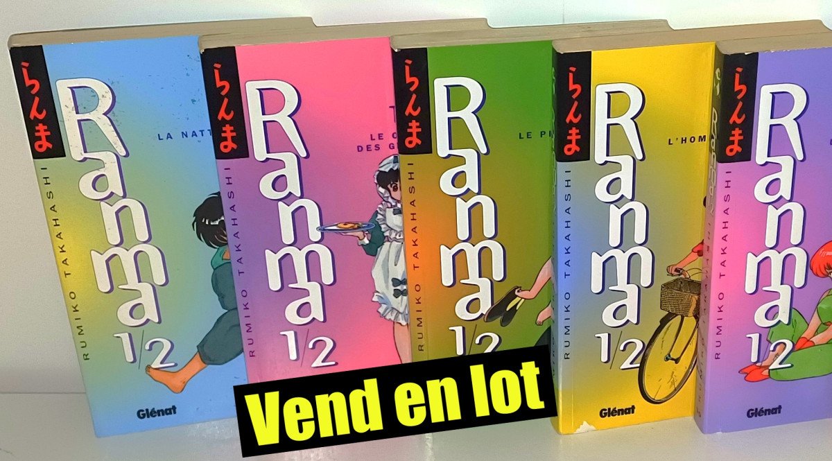 Ranma 1/2 : 6 tomes (sur 37)