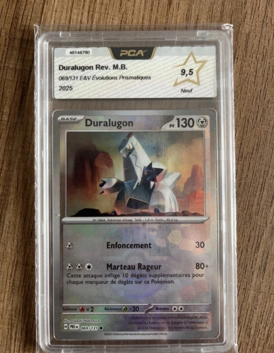Carte Pokémon Duralugon MasterBall 069/131 Fr 🇫🇷 PCA 9,5 Ev8.5
