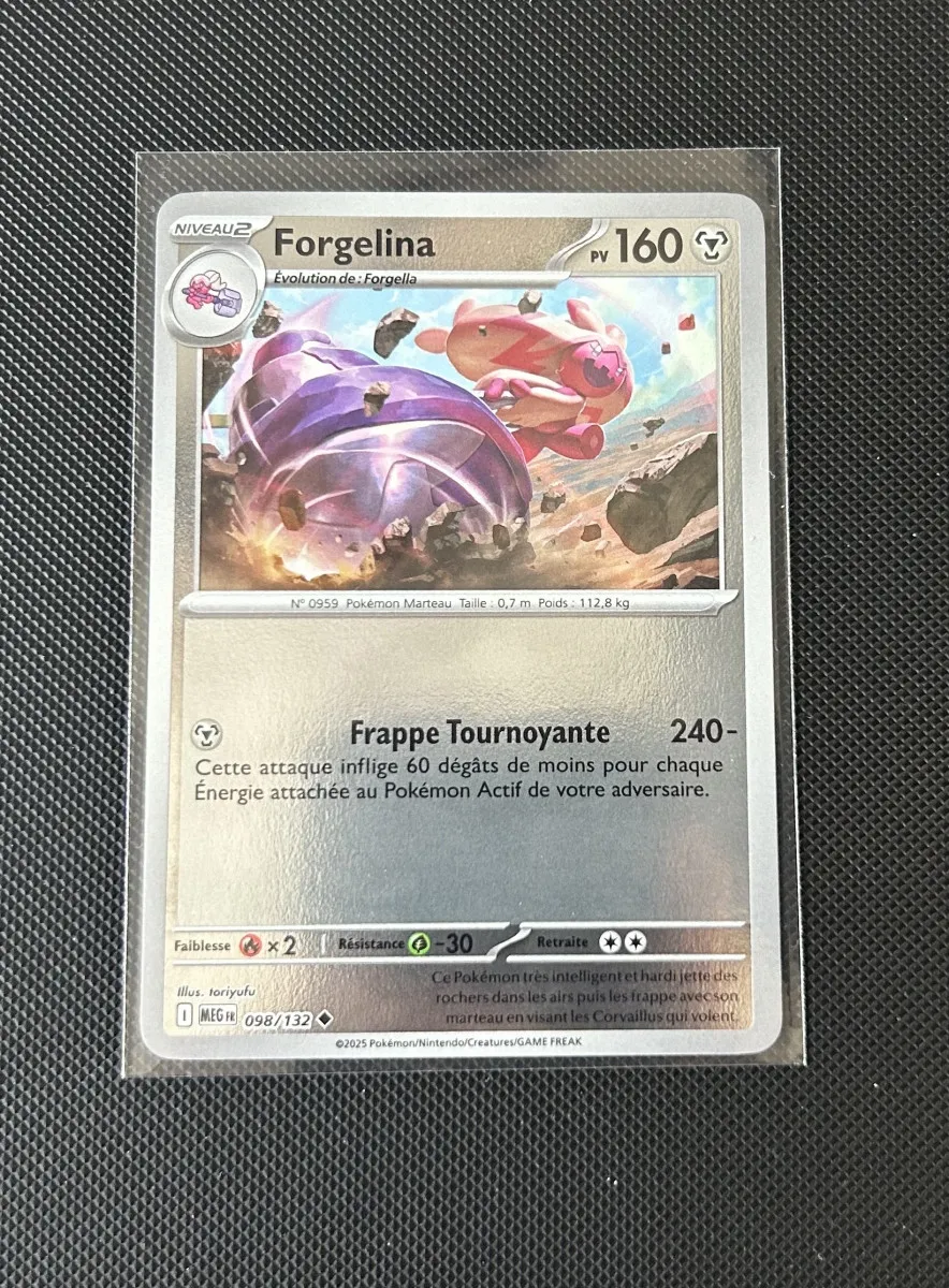 Carte Pokémon - Forgelina 98/132 - Reverse - Méga Évolution
