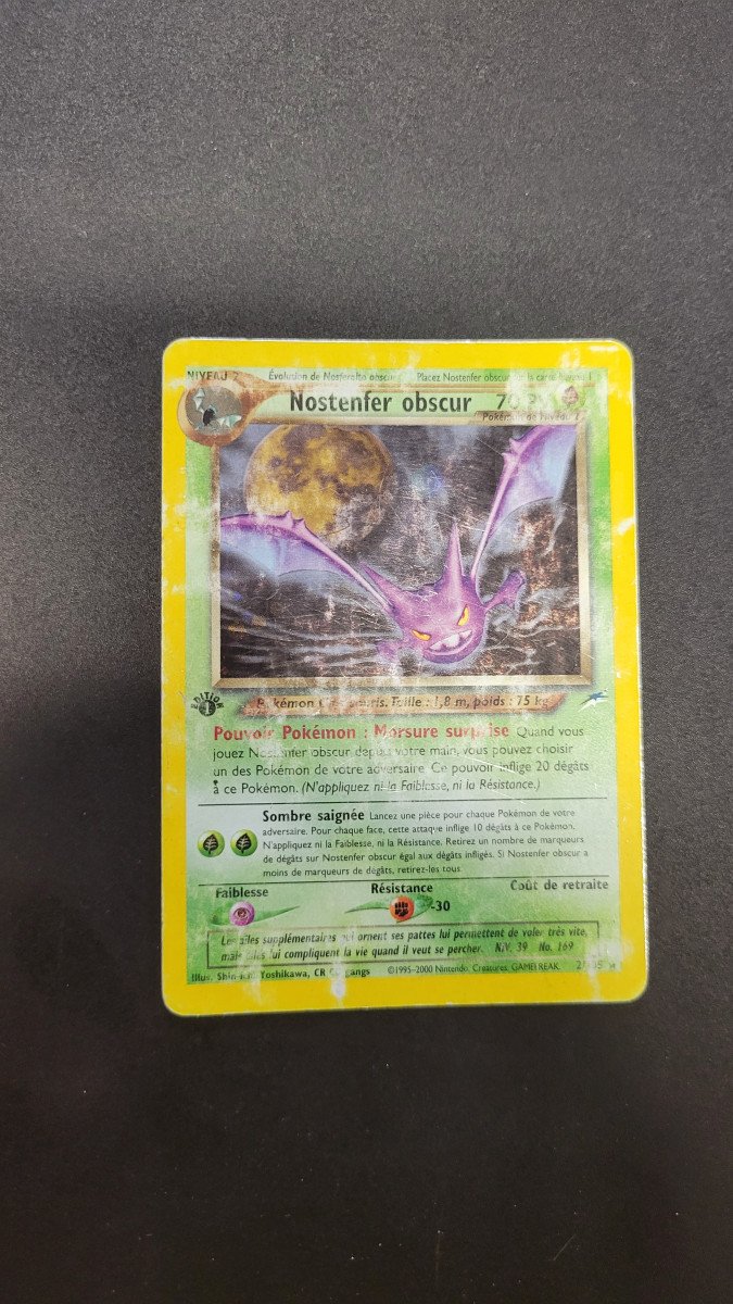 Pokémon Nostenfer Obscur 2/105 Édition 1 LP 🤩 Neo Destiny Holo PCA PSA