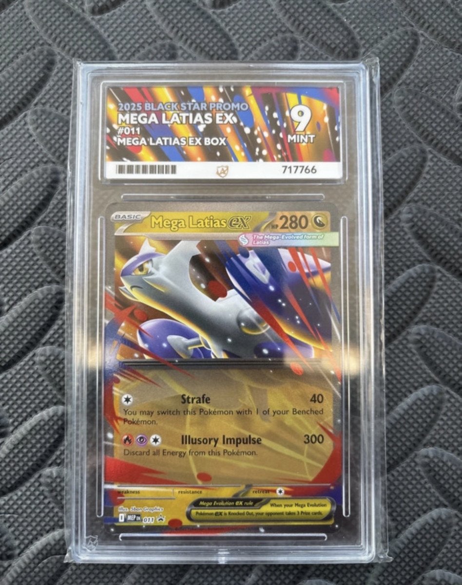 2025 Pokémon Mega Latias EX Promo Ace Grading 9 Mint EN