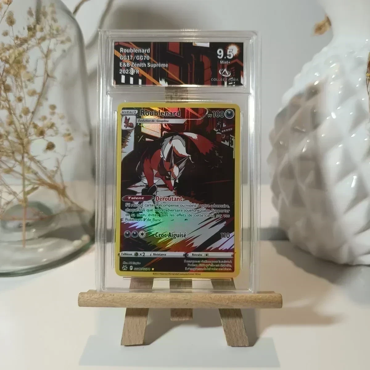 Pokémon carte roublenard zenith suprême Collectaura 9.5