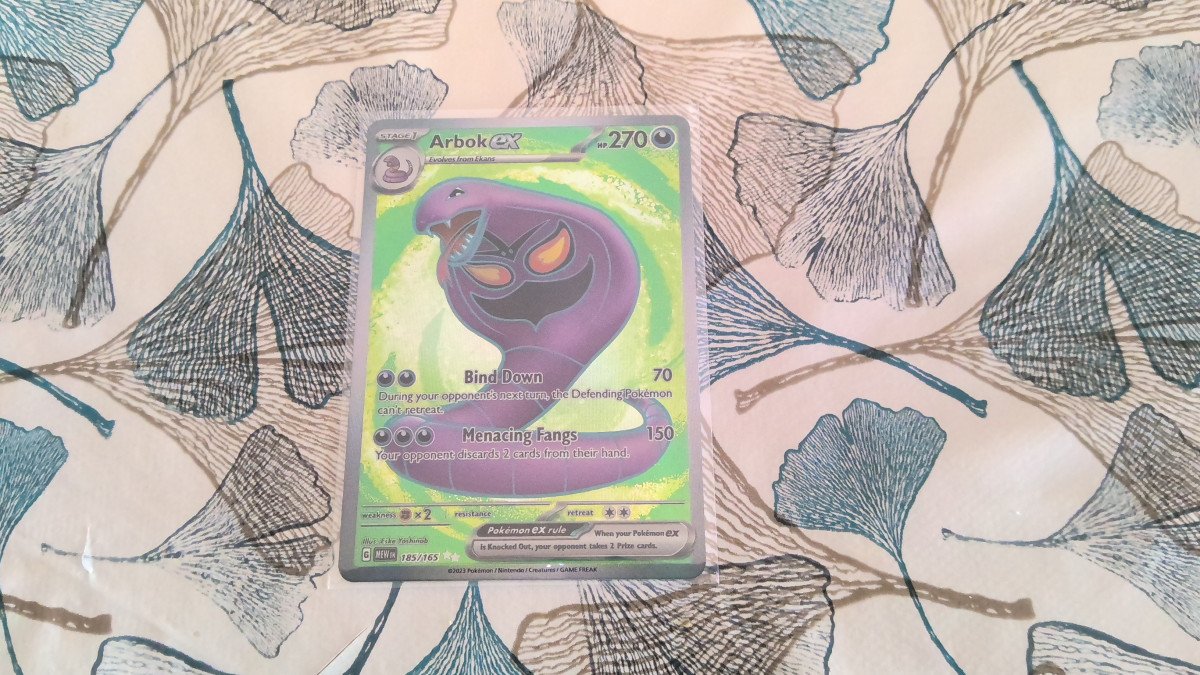Je vends un Arbok Ex 185/165