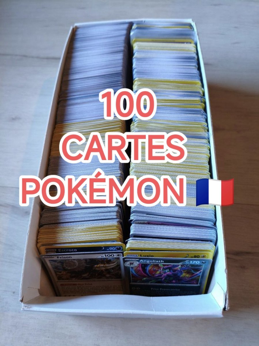 100 cartes Pokémon