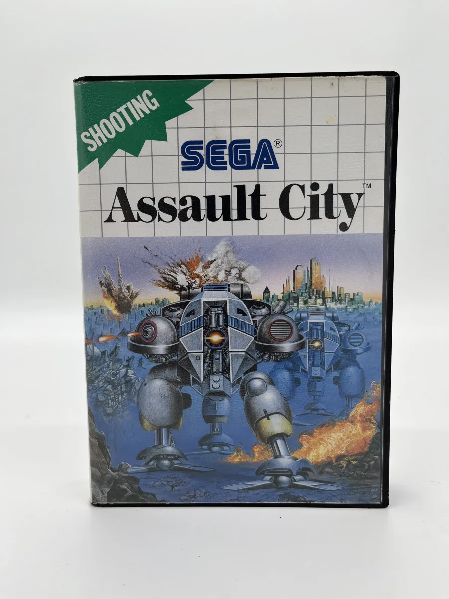 Assault City Sega Master System Game - Pal Cib Excellent Condition