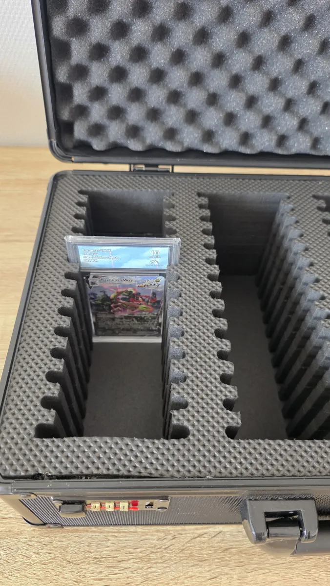 Valise Pour Cartes Gradées - 4 rangées 56 cartes