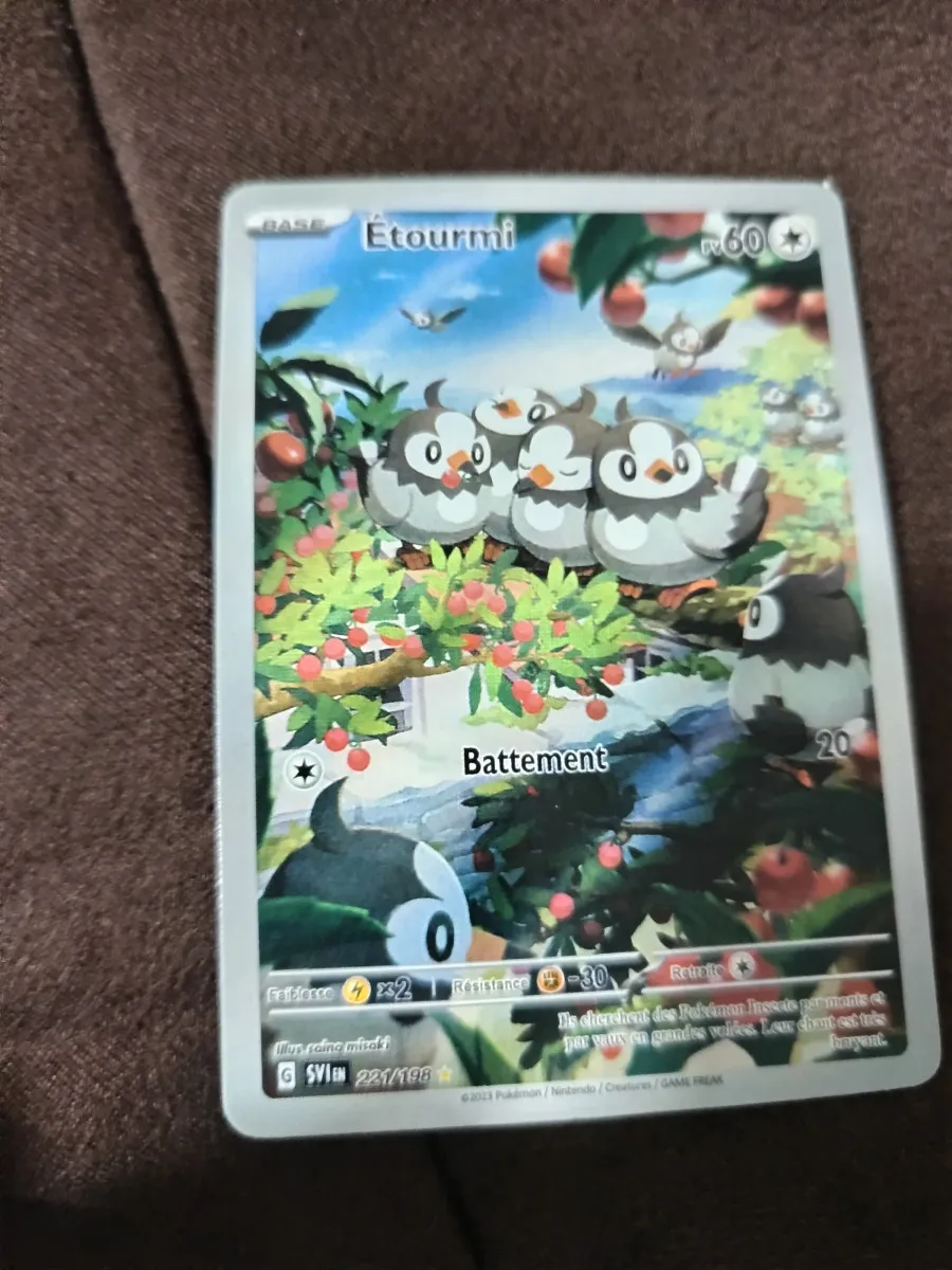 Vente de 3 cartes pokémon