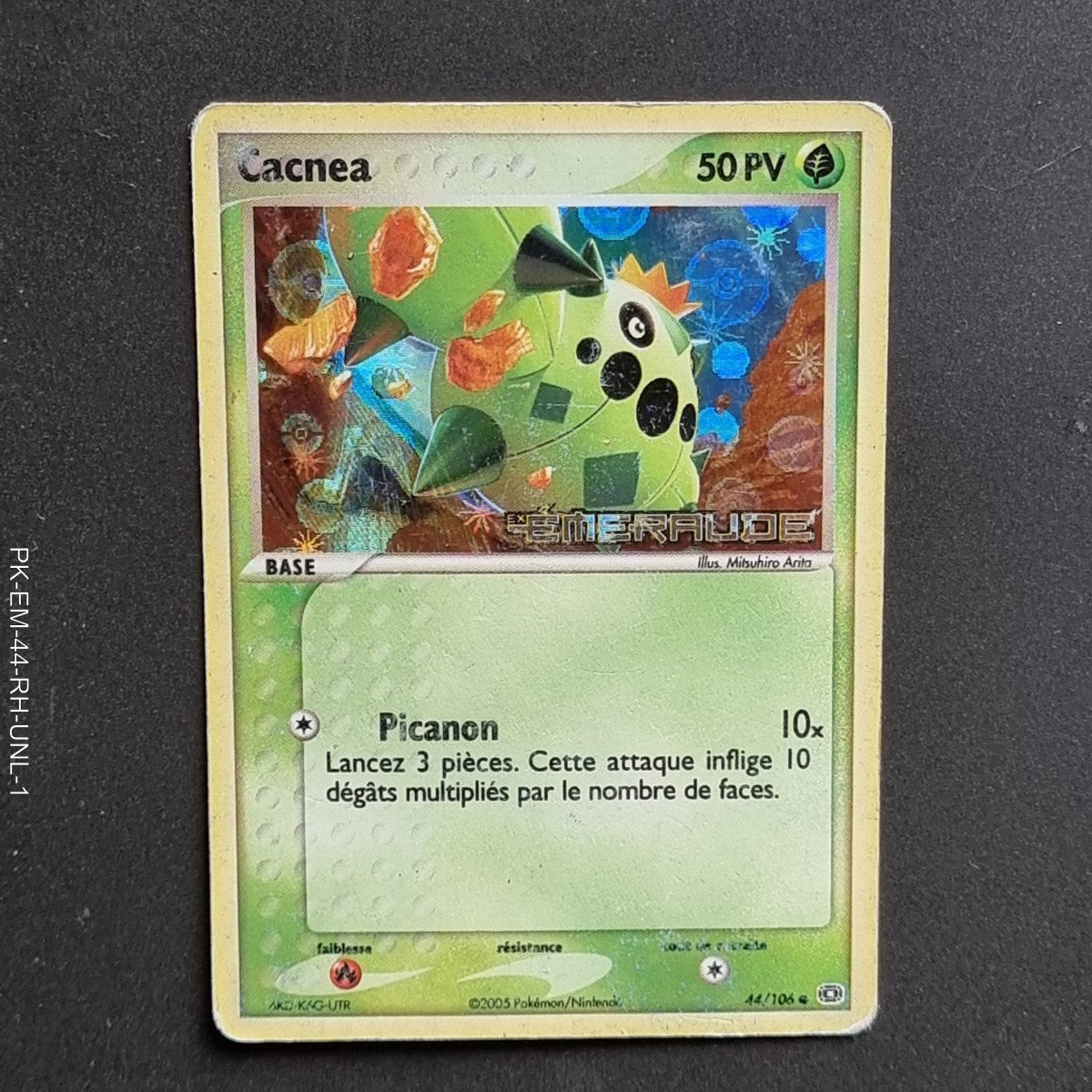 Carte Pokemon Cacnea Reverse 44/106 - Ex Emeraude (2005)