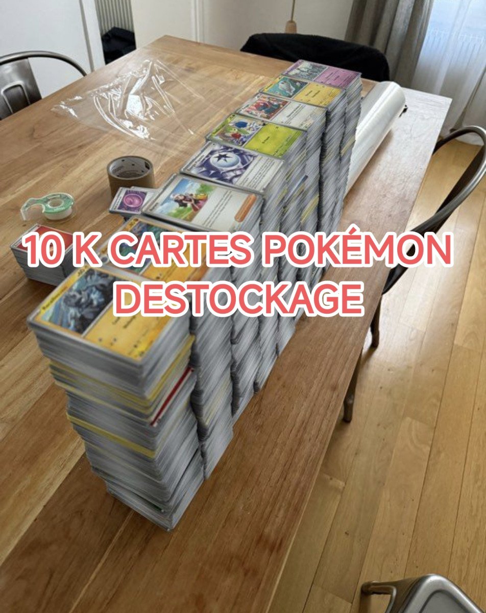 10 000 cartes Pokémon