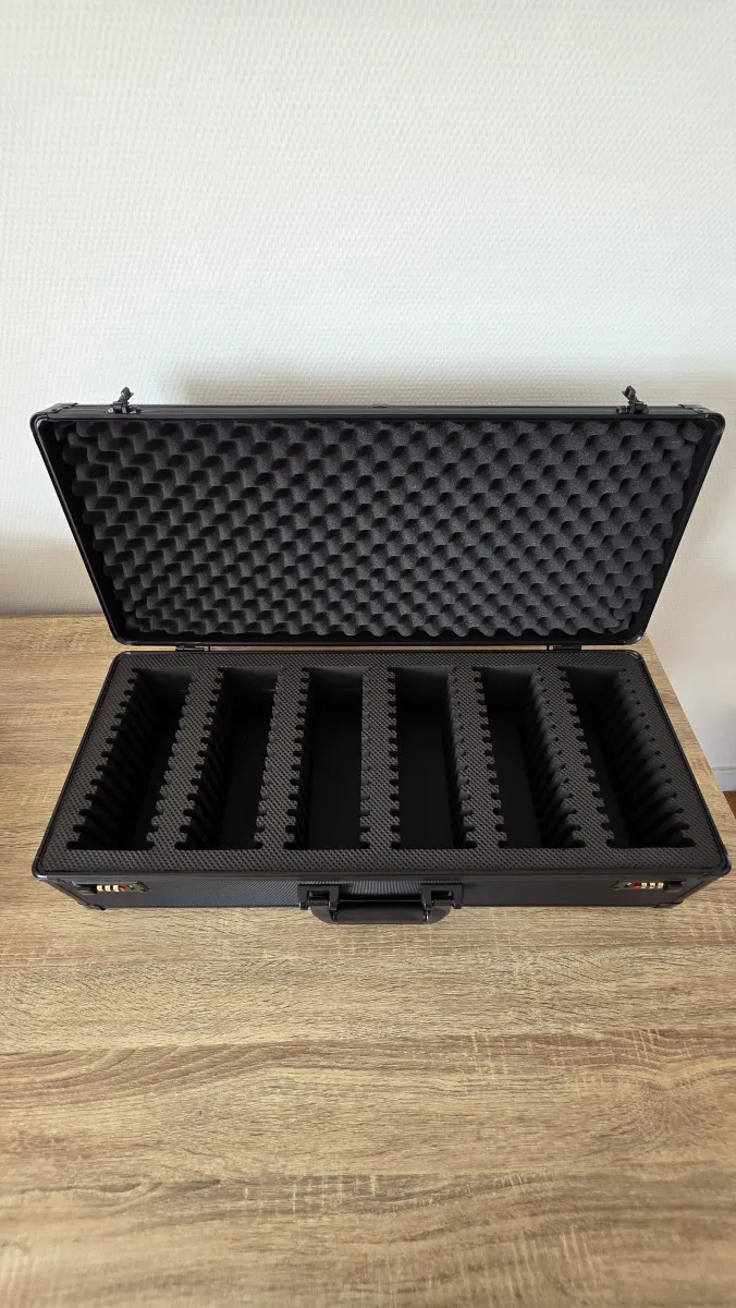 Valise Pour Cartes Gradées - 6 rangées 84 cartes