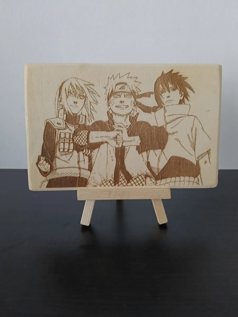 Plaque gravée naruto