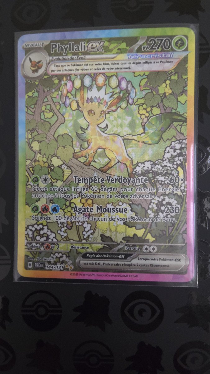 Carte Pokémon Phyllali ex Alternative SAR 144/131 EV8.5 Évolutions Prismatiques