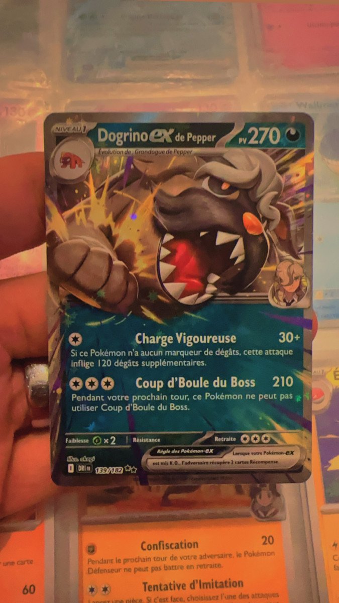 Carte Pokémon Dogrino EX 270PV