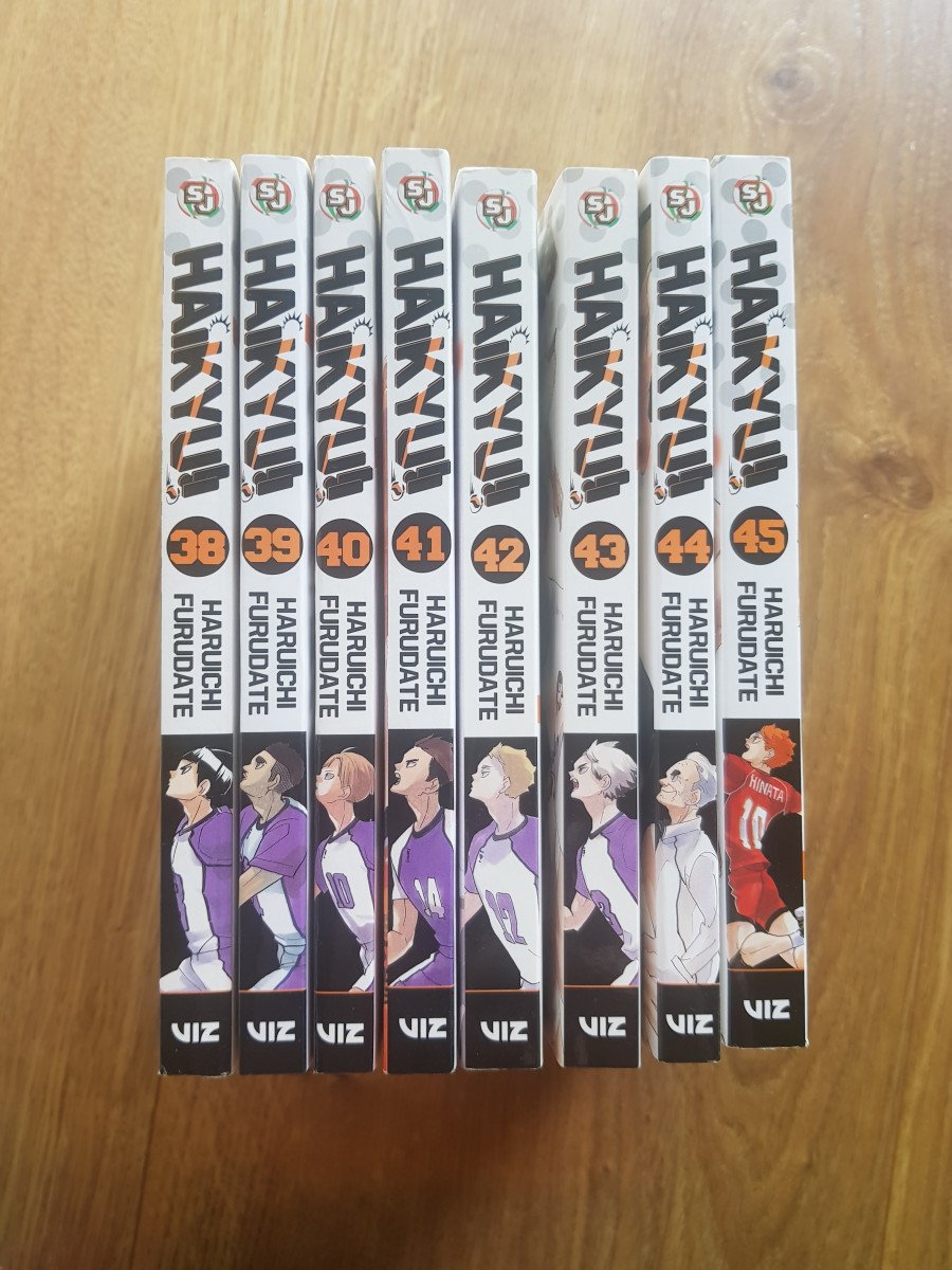 Haikyu!! tomes 38 à 45 en anglais