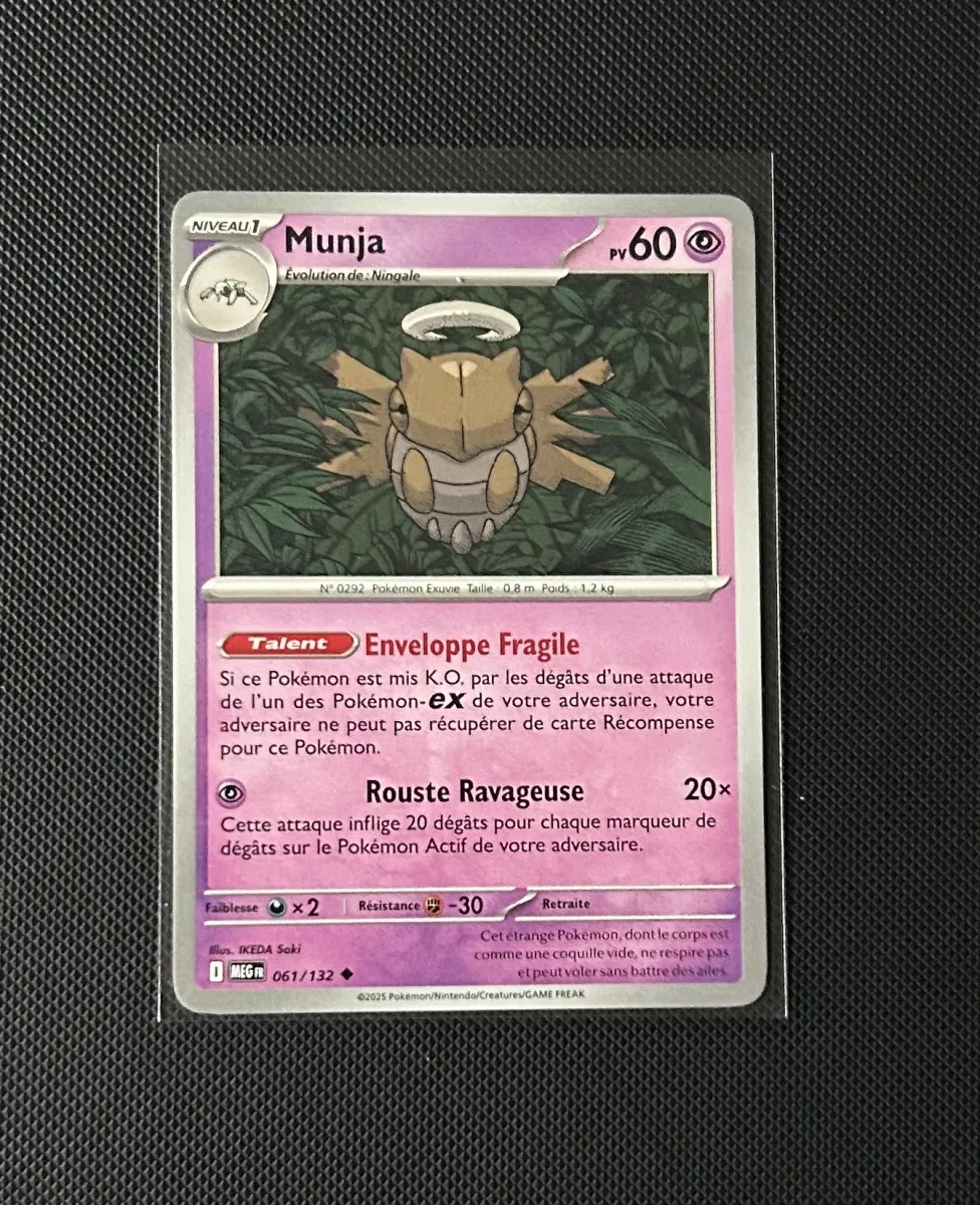 Carte Pokémon - Munja 61/132 - Méga Évolution
