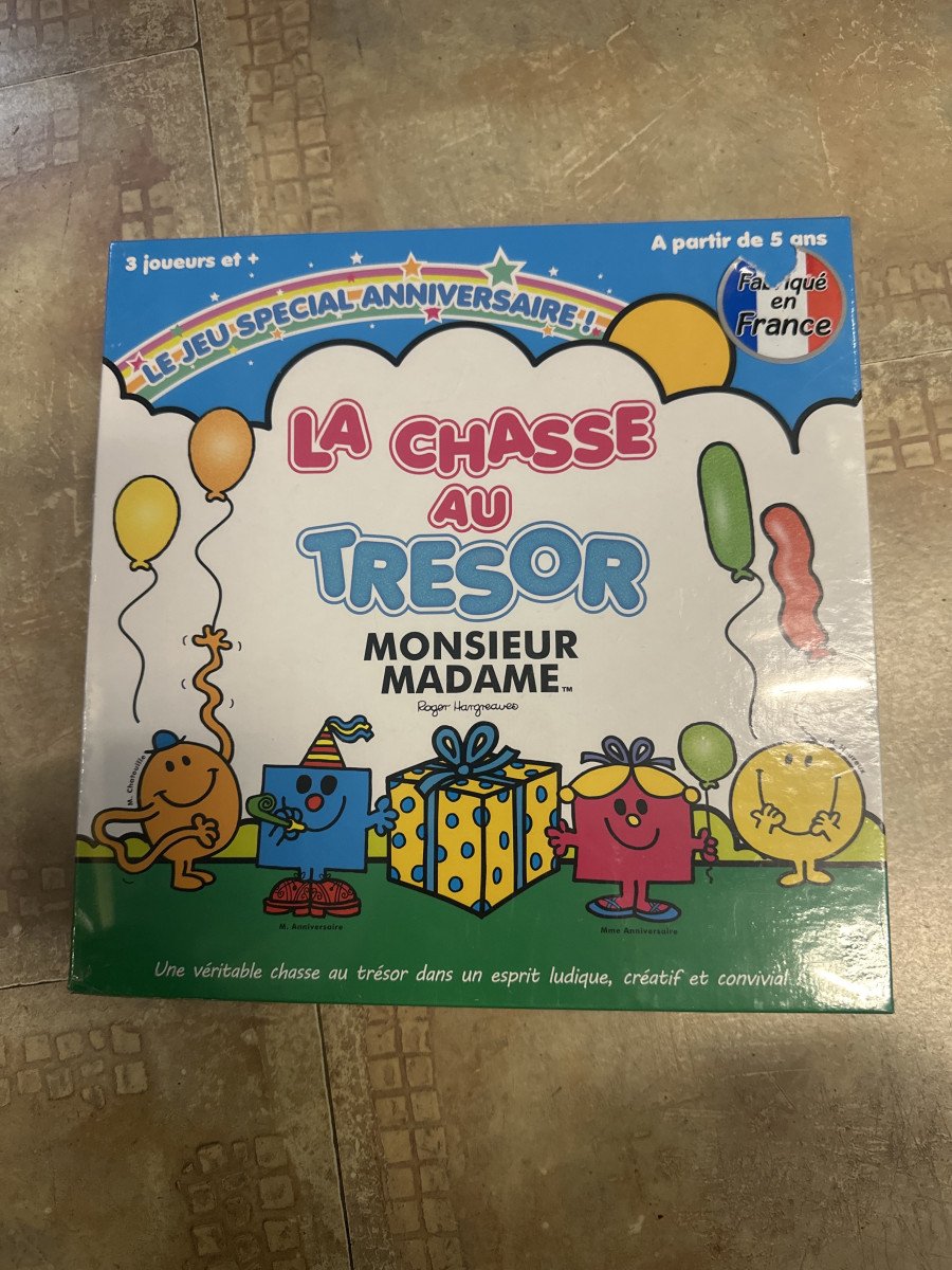 Jeu société la chasse au trésor monsieur madame neuf blister