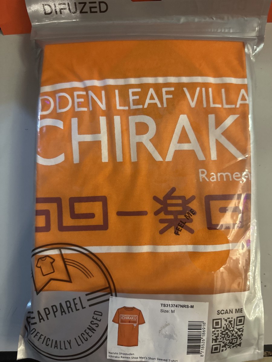 T. Shirt naruto ichiraku ramen taille m neuf
