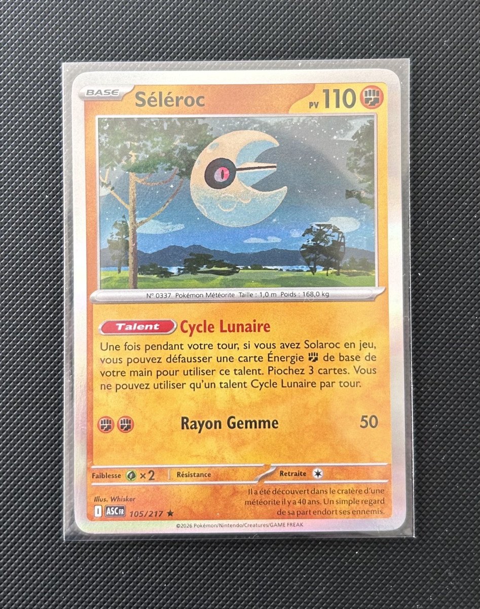 Carte Pokémon - Séléroc 105/217 - Holo - Héros Transcendants