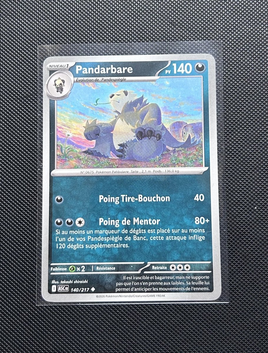 Carte Pokémon - Pandarbare 140/217 - Héros Transcendants