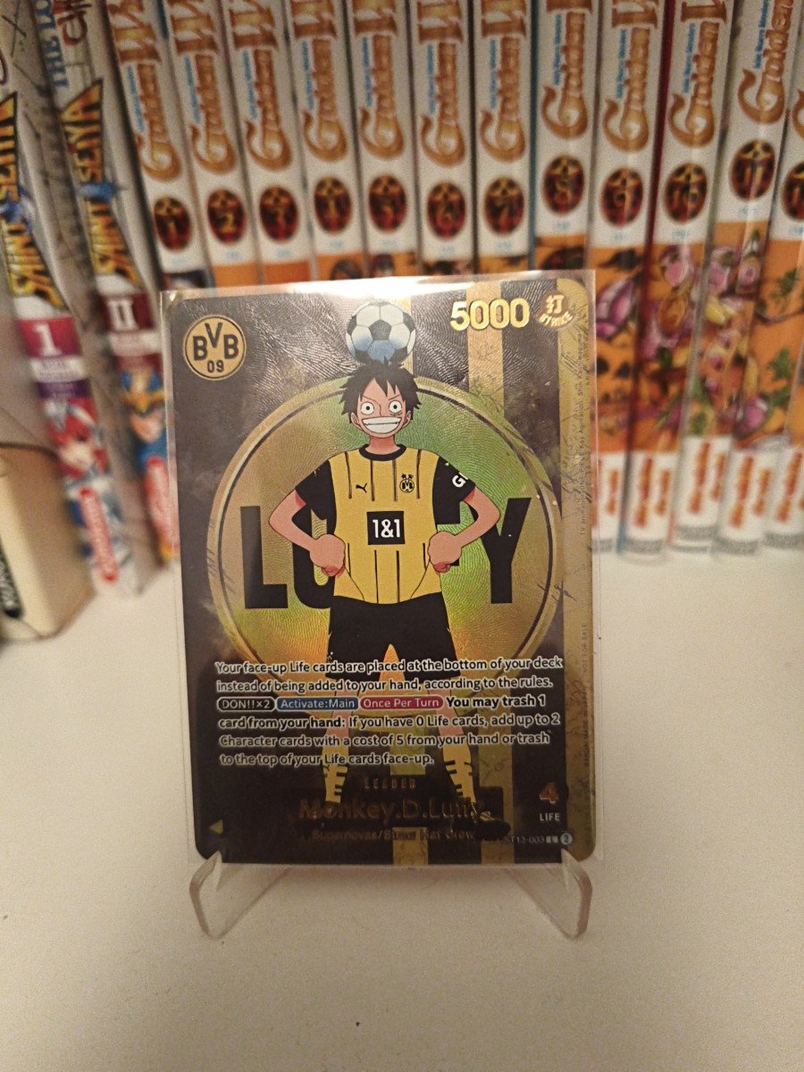 One Piece Card Game Monkey D. Luffy Leader Dortmund ST13-003 Holo 5000 Anglais