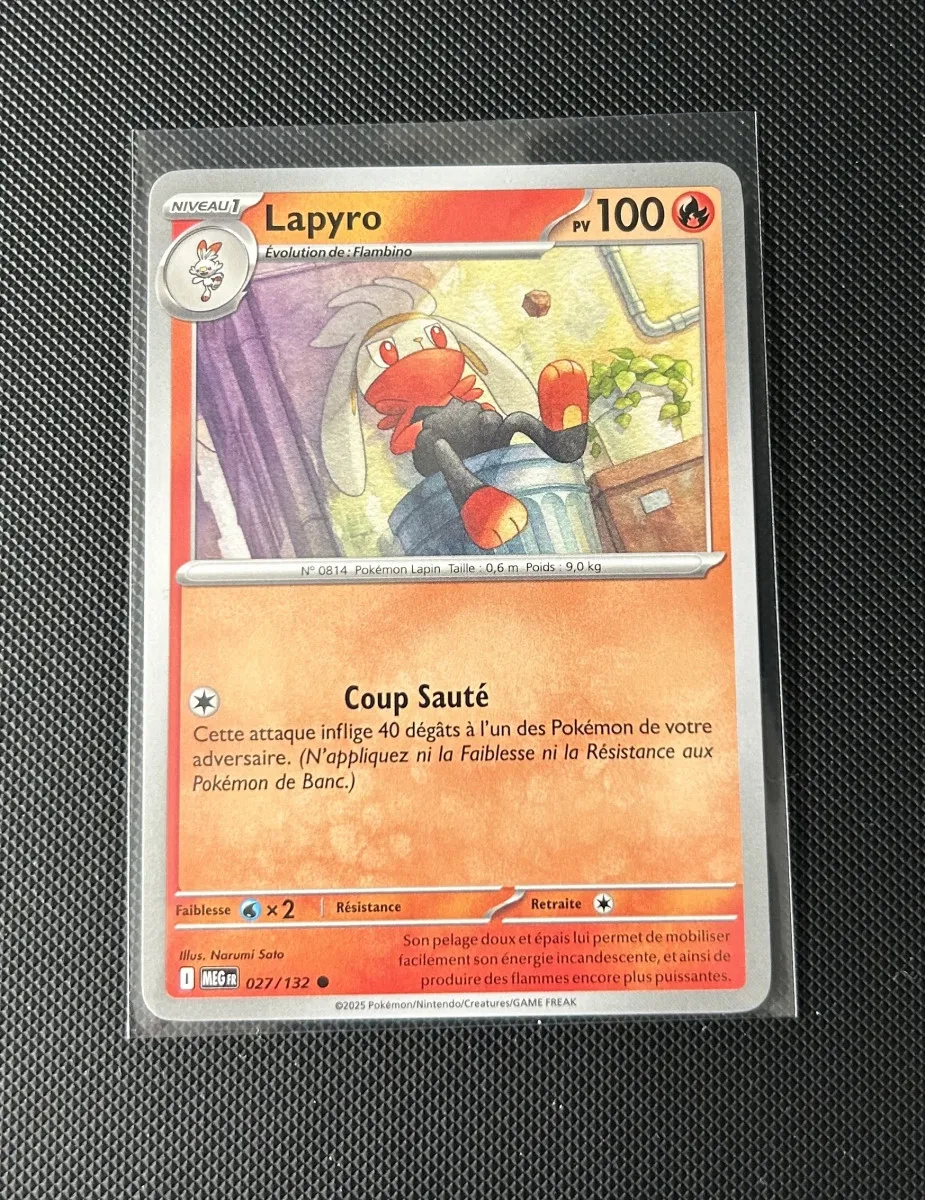Carte Pokémon - Lapyro 27/132 - Méga Évolution