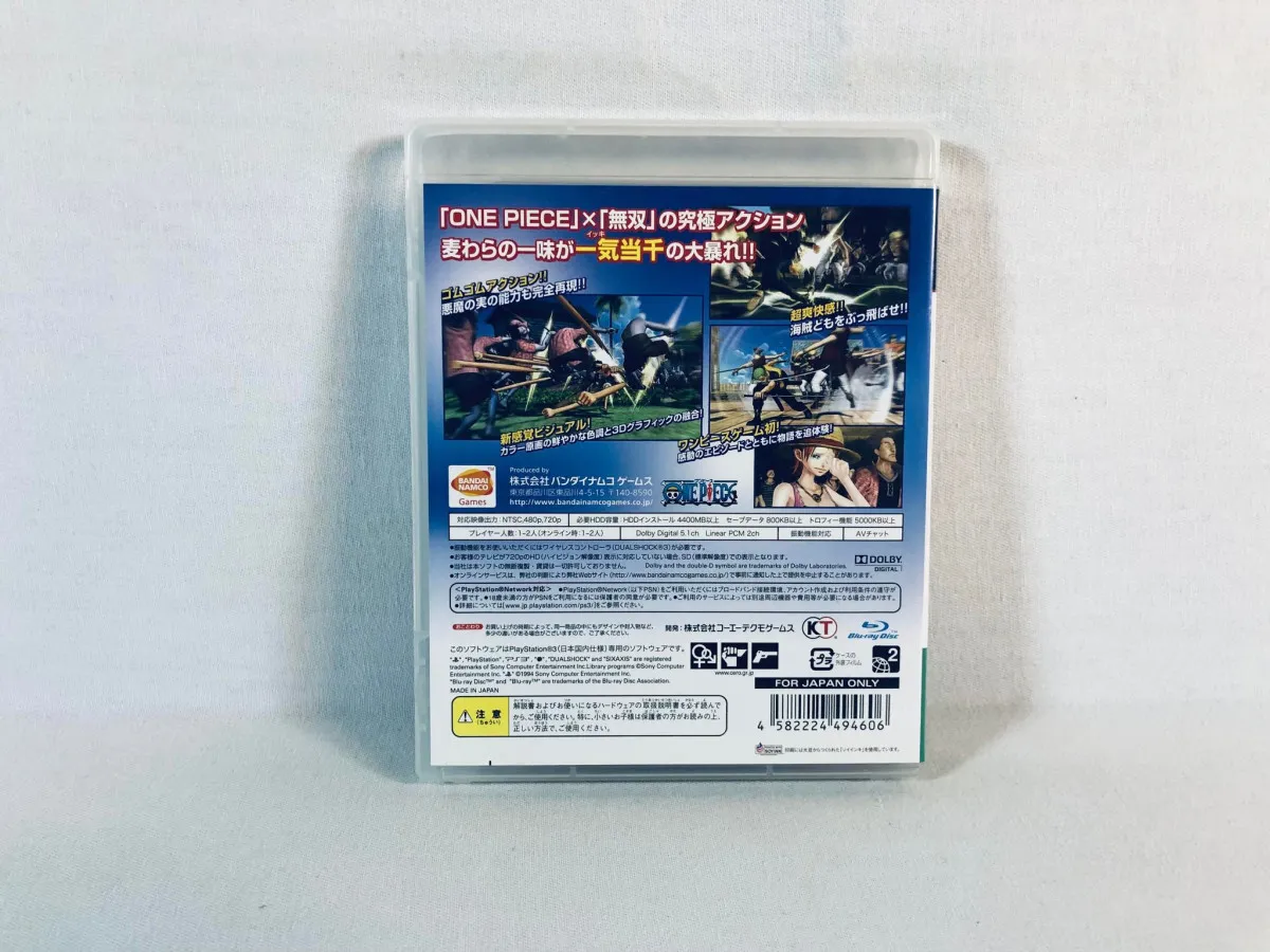 One Piece Pirate Warriors PS3 JAP Jeu Complet Très bon état
