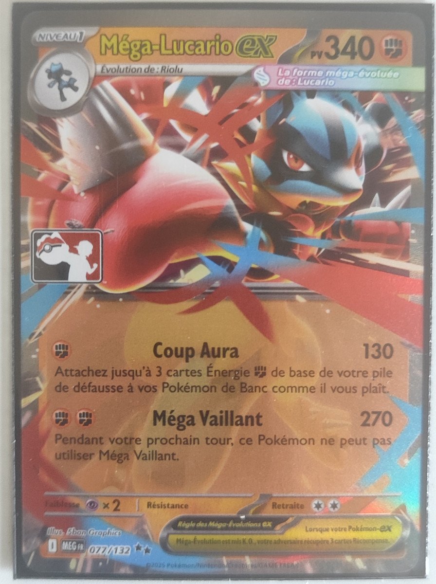 Méga Lucario - 077/132 - Stamp Play Fr - Pps8