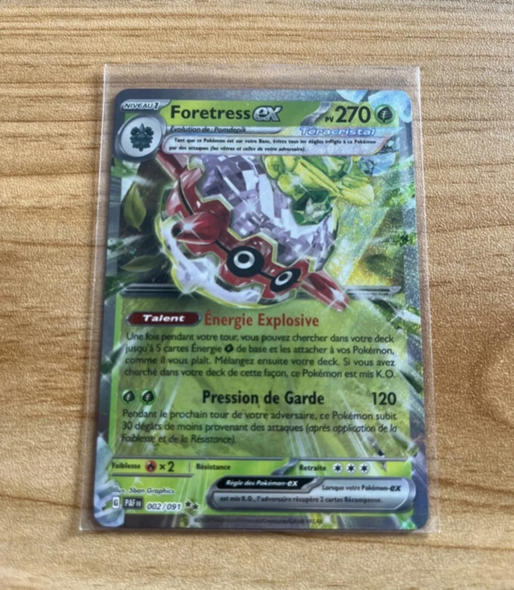 Carte Pokémon foretress ex 002/091