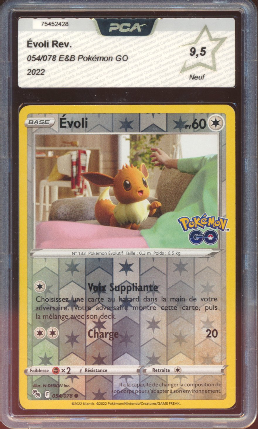 Évoli Reverse - Pokémon GO - EB10.5 - FR - 75452428