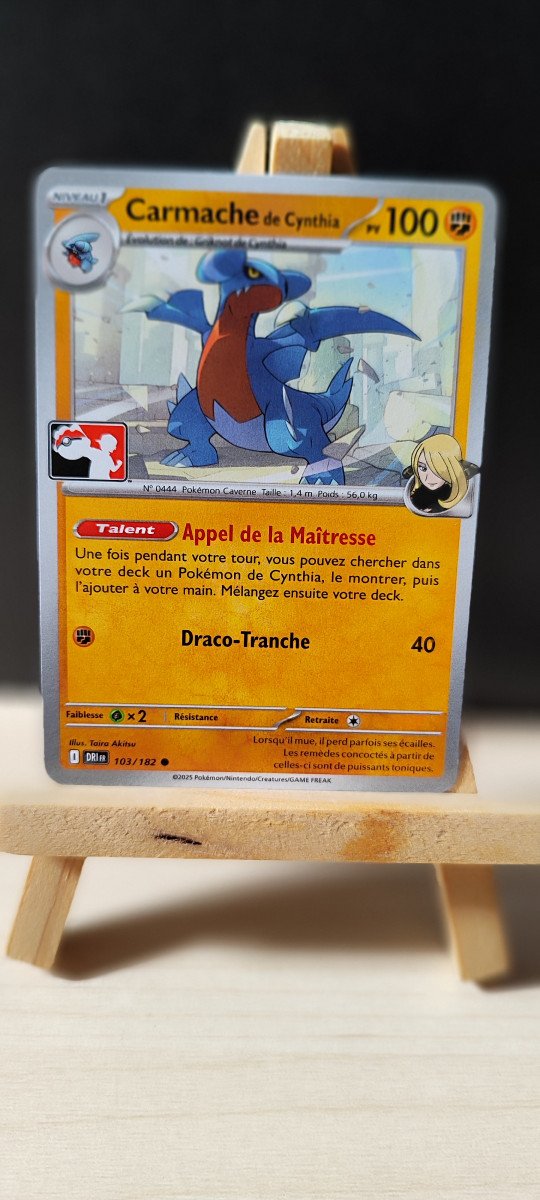 Carte Pokémon Carmache 103/182 DRI EV10 STAMP League NON HOLO NEUVE
