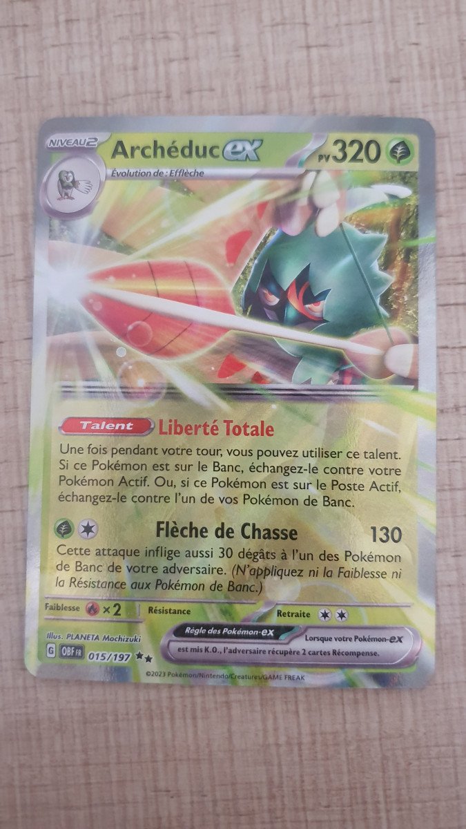 Carte Pokémon Archéduc EX