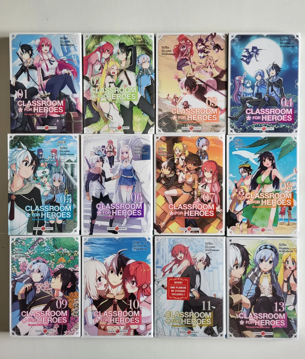 Classroom for heroes : Tome 1 à 11+13 (manga de Koara KISHIDA)
