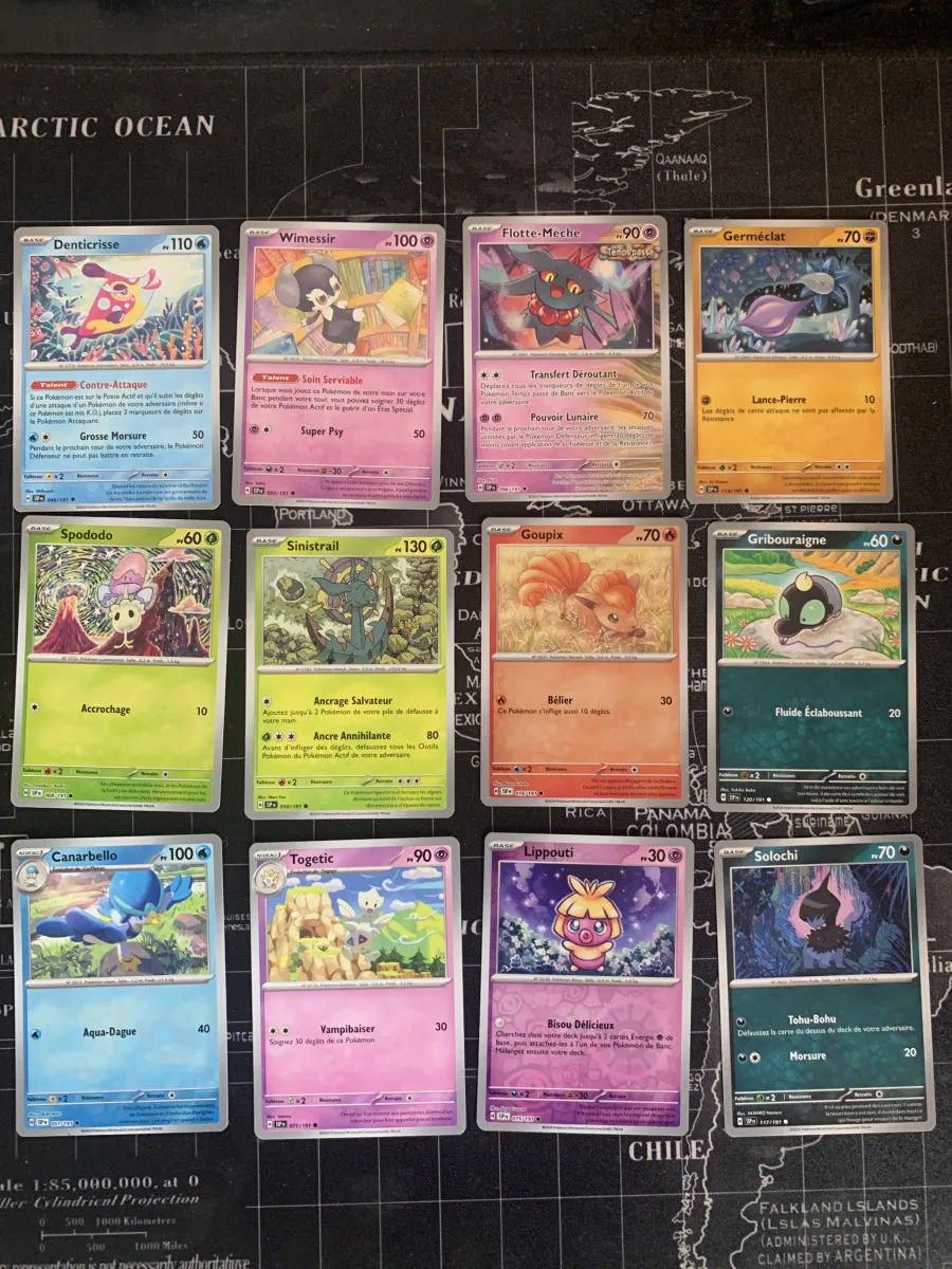 Lot 22 carte Pokémon Ev8 étincelles déferlantes