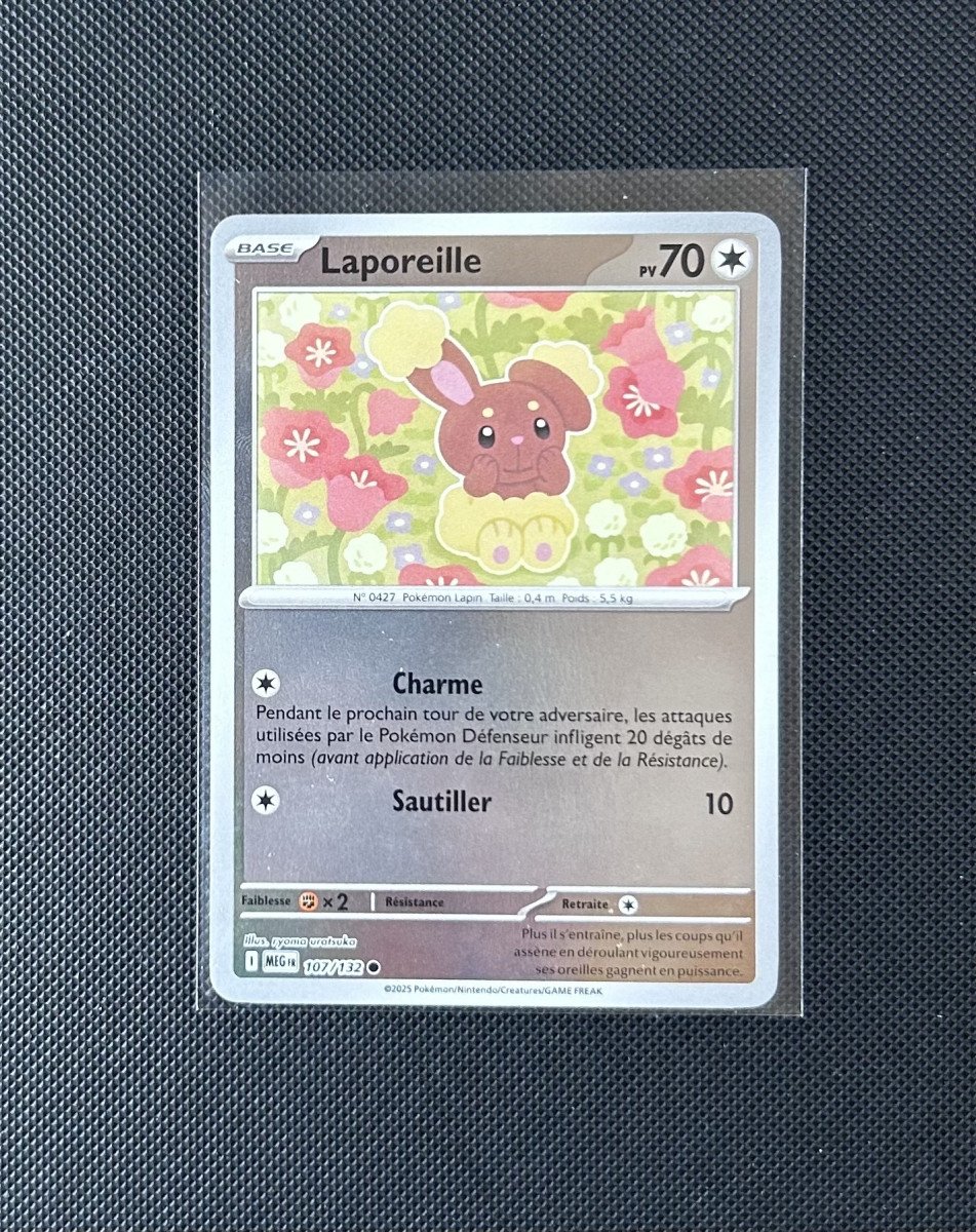 Carte Pokémon - Laporeille 107/132 - Reverse - Méga Évolution