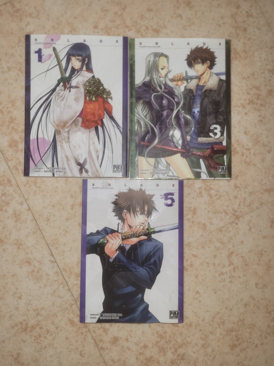 Vends lot de manga "Xblade" tome 1,3 et 5