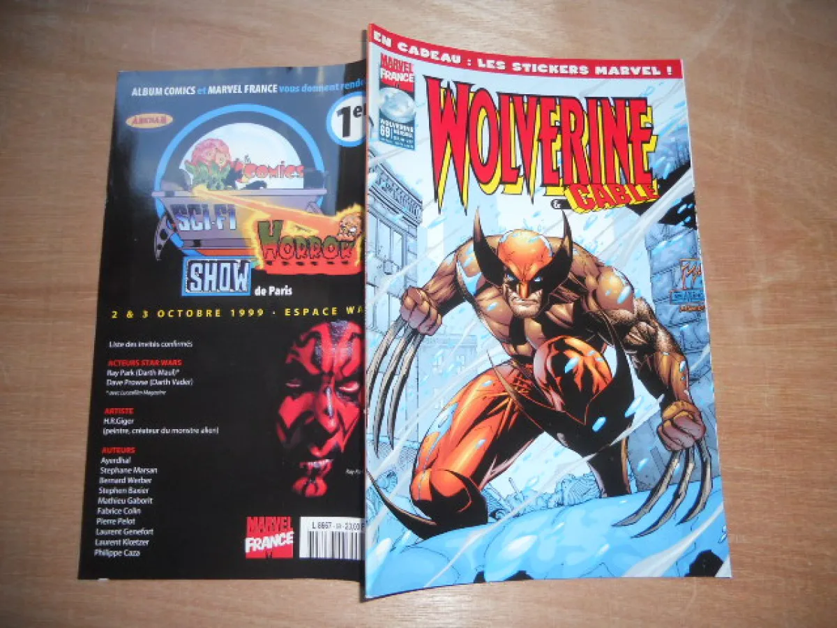 Wolverine Et Cable N° 69 Substitutions - Avec Les Stickers Marvel Attacher Marvel France Tbe