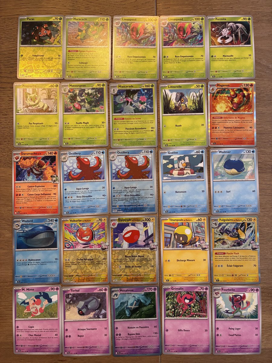 Lot de cartes Pokémon