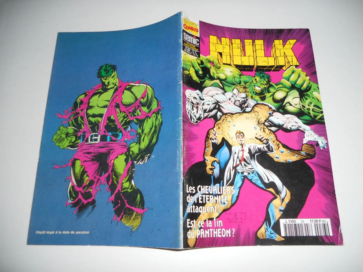 Hulk SEMIC  (Collection Version Intégrale) N° 23 : Les Chevaliers De L'éternité Attaquent ! Est-Ce La Fin Du Panthéon ? TBE