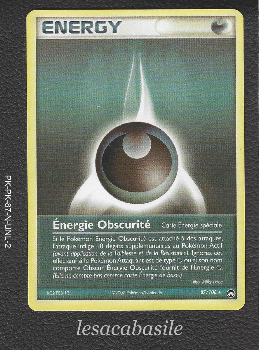 Energie Obscurité 87/108 rare - FR - Ex Gardiens du Pouvoir (2008)