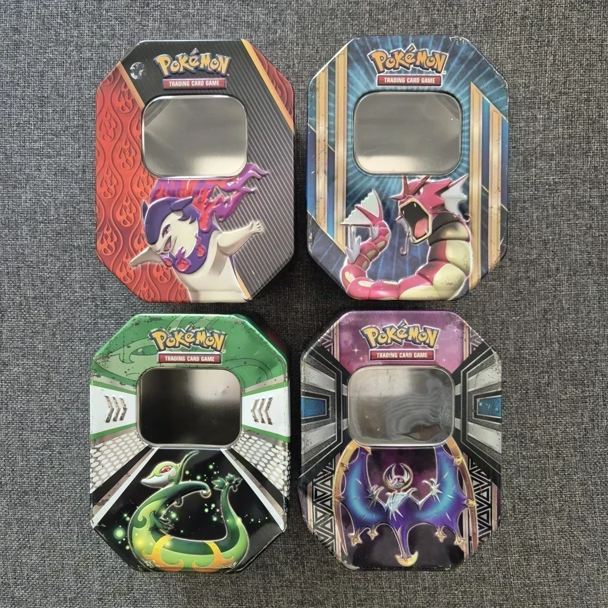 Pokebox Pokemon : Lot de 4 Pokebox vides différentes