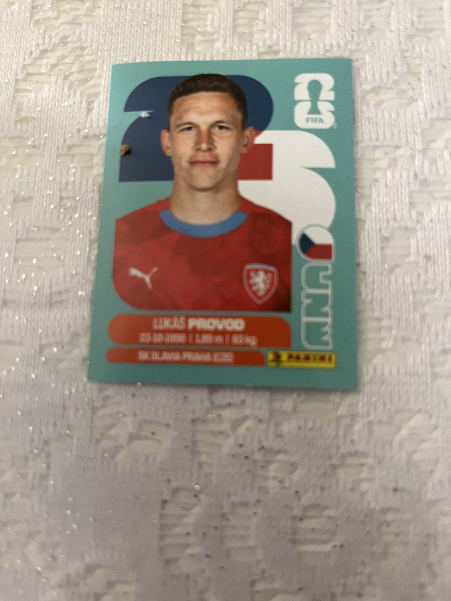 Sticker panini Coupe du monde 2026 Lukas Provod neuve