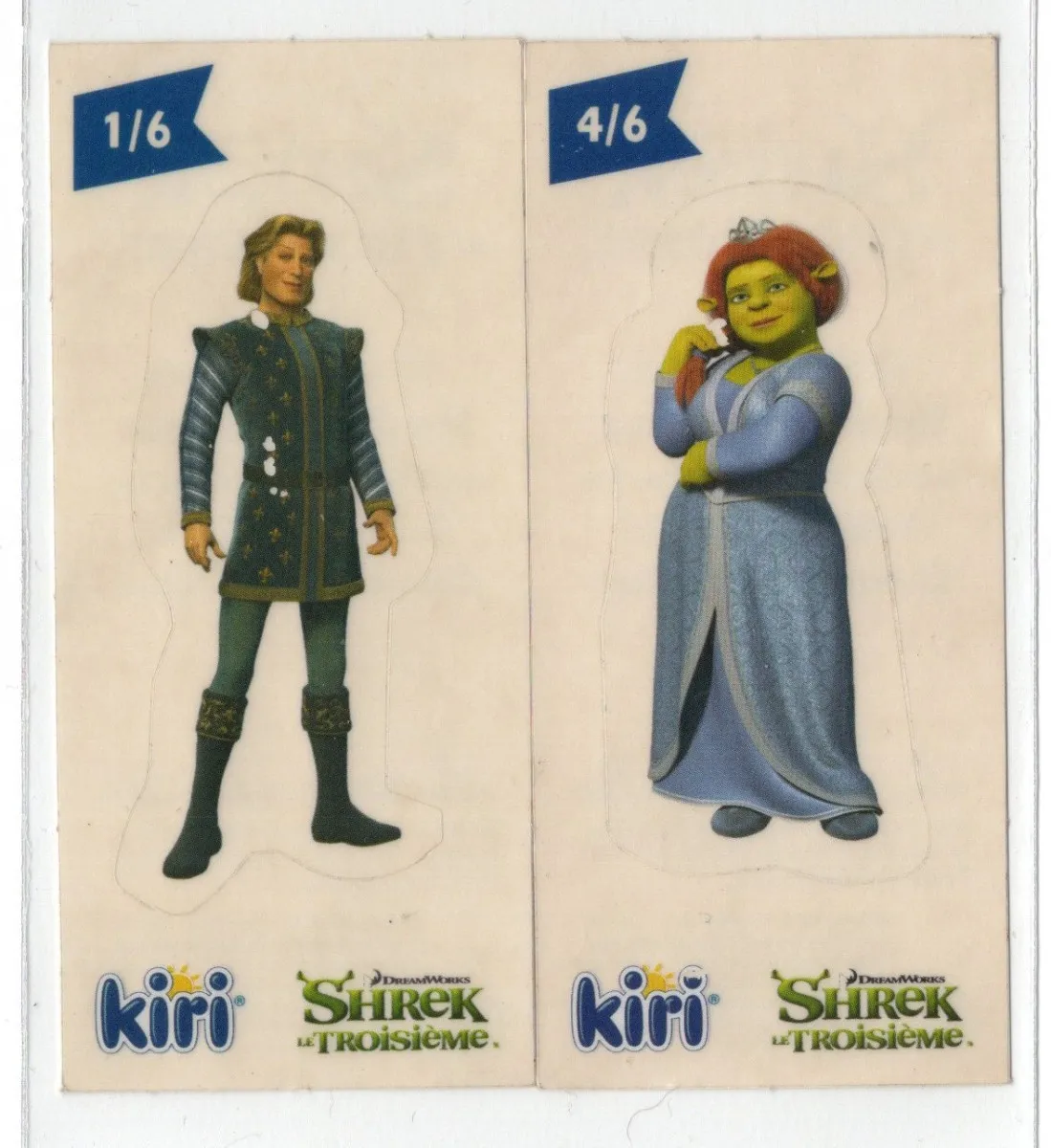 Vintage Autocollants Shrek Collection Kiri 2007