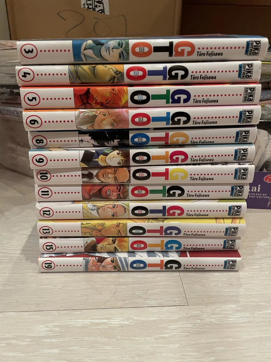 Tomes GTO 1 ère édition lot 3, 4, 5, 6, 8, 9, 10, 11, 12, 13, 15, 19