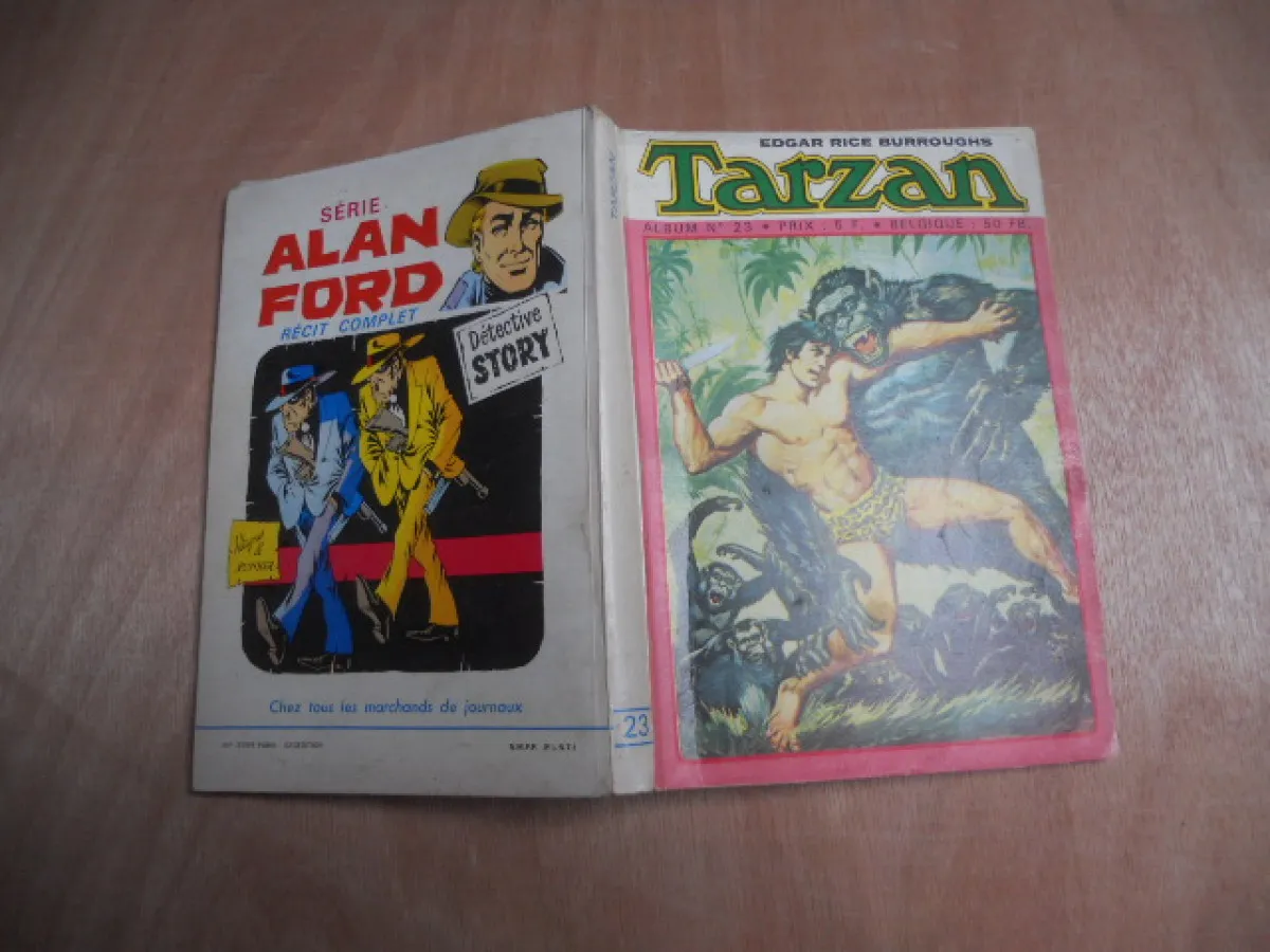 Tarzan Album Relier N°23 Avec Les N°22/23/24 Sagedition 1974 Be
