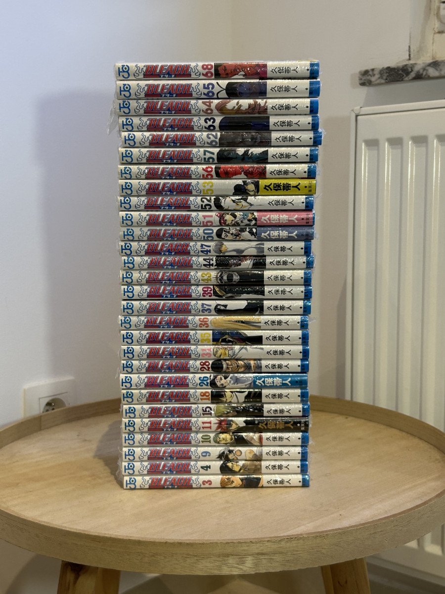 Livres Collector en Japonais achetés au Japon du manga Bleach