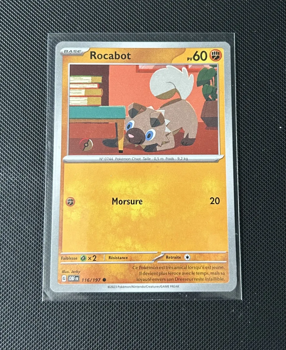 Carte Pokémon - Rocabot 116/197 - Flammes Obsidiennes