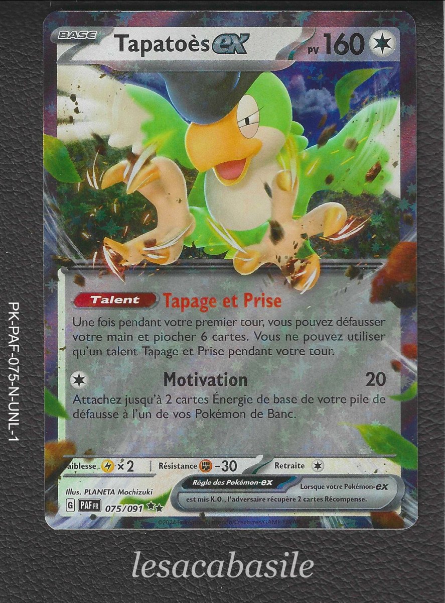 Tapatoès ex 075/091 RR - EV4.5 - Destinées de Paldea (2024)