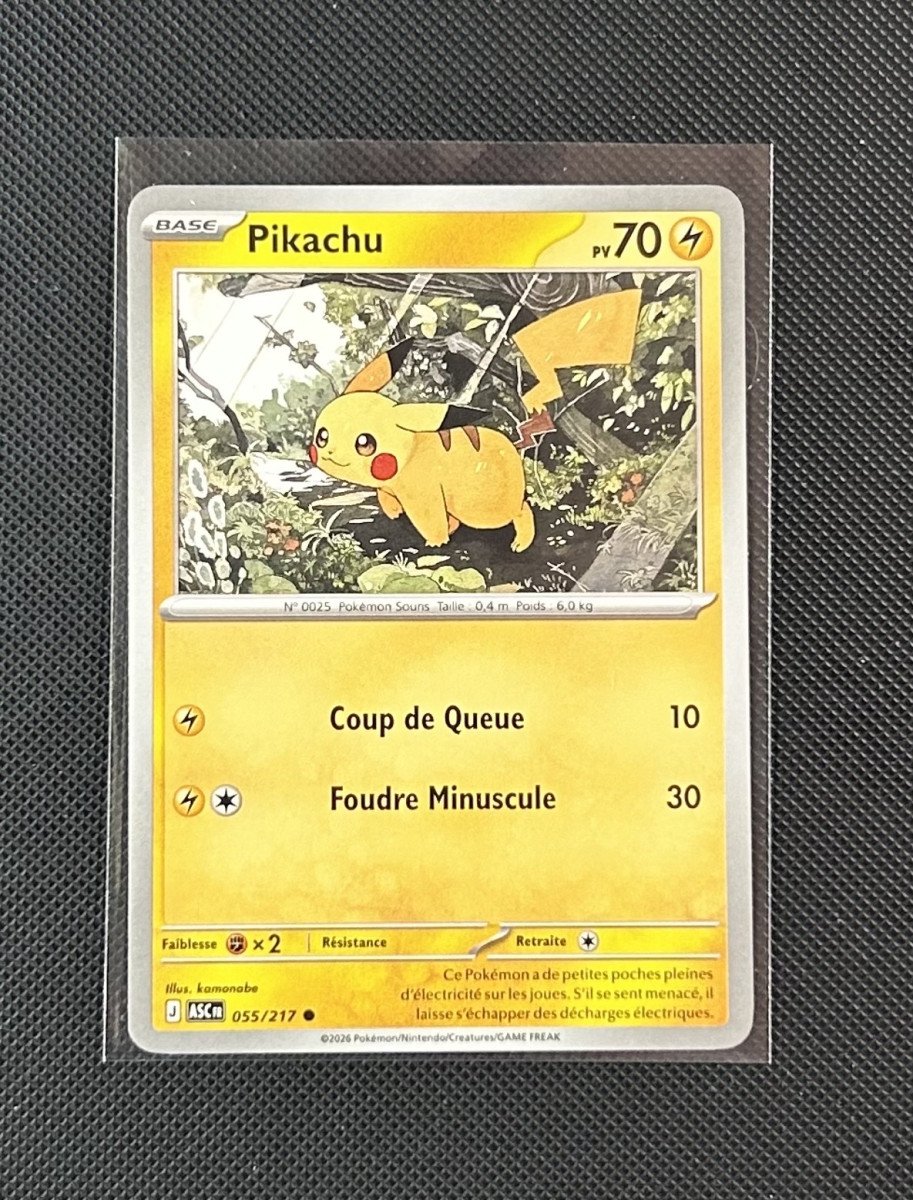 Carte Pokémon - Pikachu 55/217 - Héros Transcendants