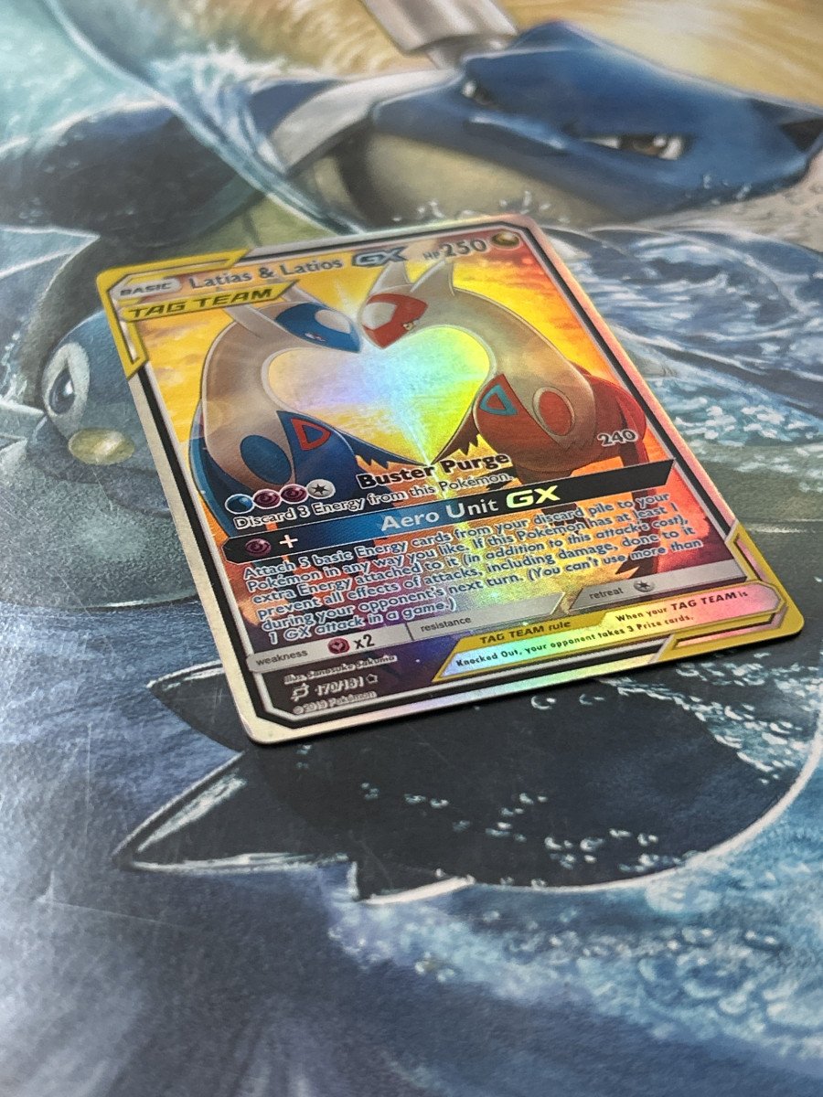 Carte Pokémon Latias et Latios GX TAG TEAM